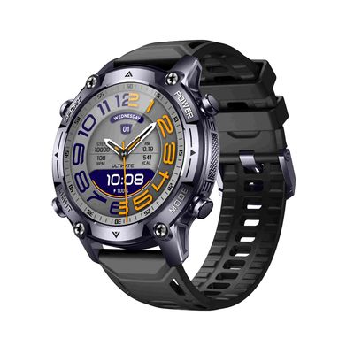 KW350 AMOLED AI Smartwatch mit Echtzeit-Aktivität & Schlaf-Tracker AI Q&A 5ATM Wasserdicht