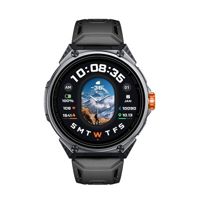 KW348 GPS Sport Smartwatch mit AMOLED-Display 5ATM Wasserdicht